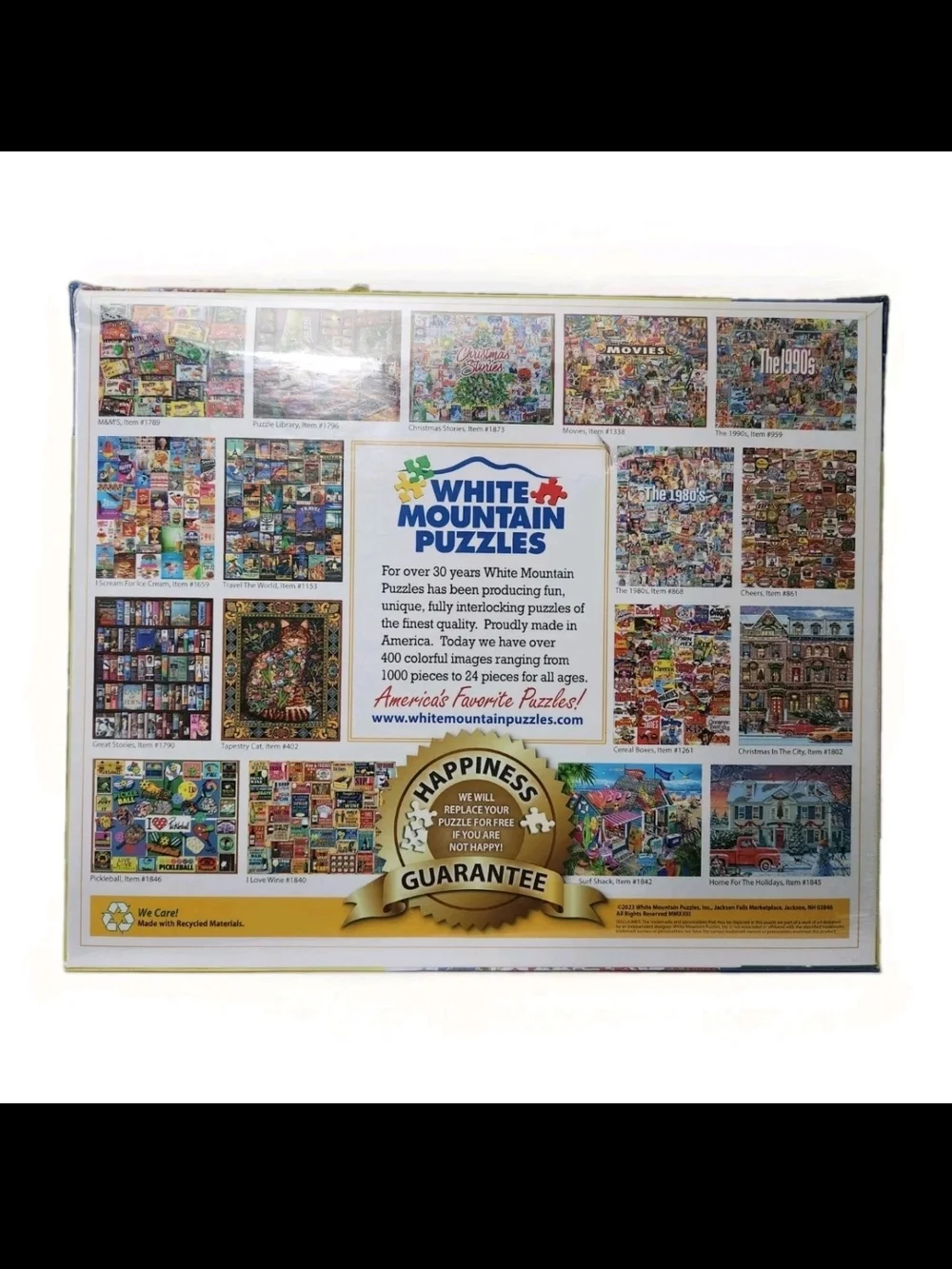 White Mountain I Love Cereal 300-Piece Large E Z Hold Pieces Puzzle Cereal Boxes